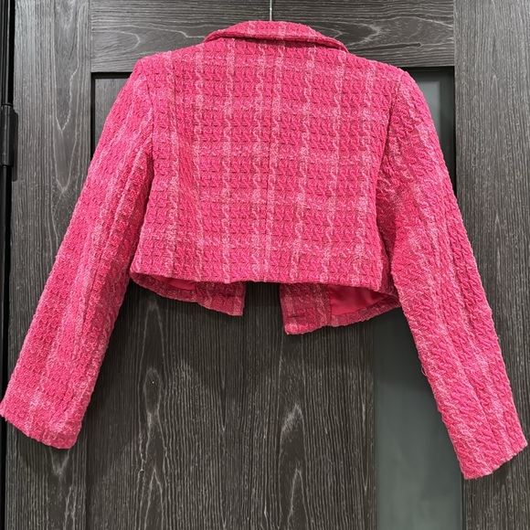 Cider hot pink cropped coat - Picture 3 of 3